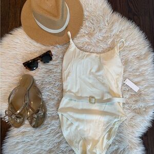 Chic Cream Women's One Piece Swimsuit